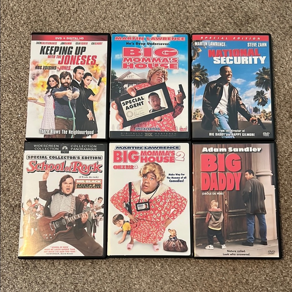 Comedy Movie DVD Collection / 6 Films